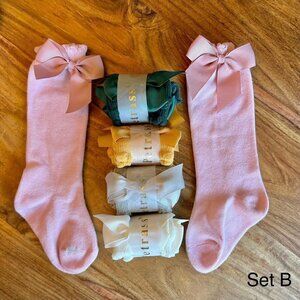 Bow Knee Sock Bundle x5 Set B